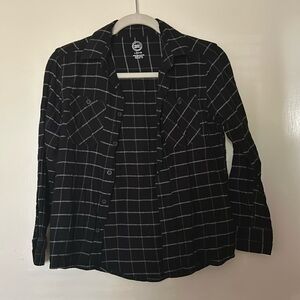 Black checkered shirt